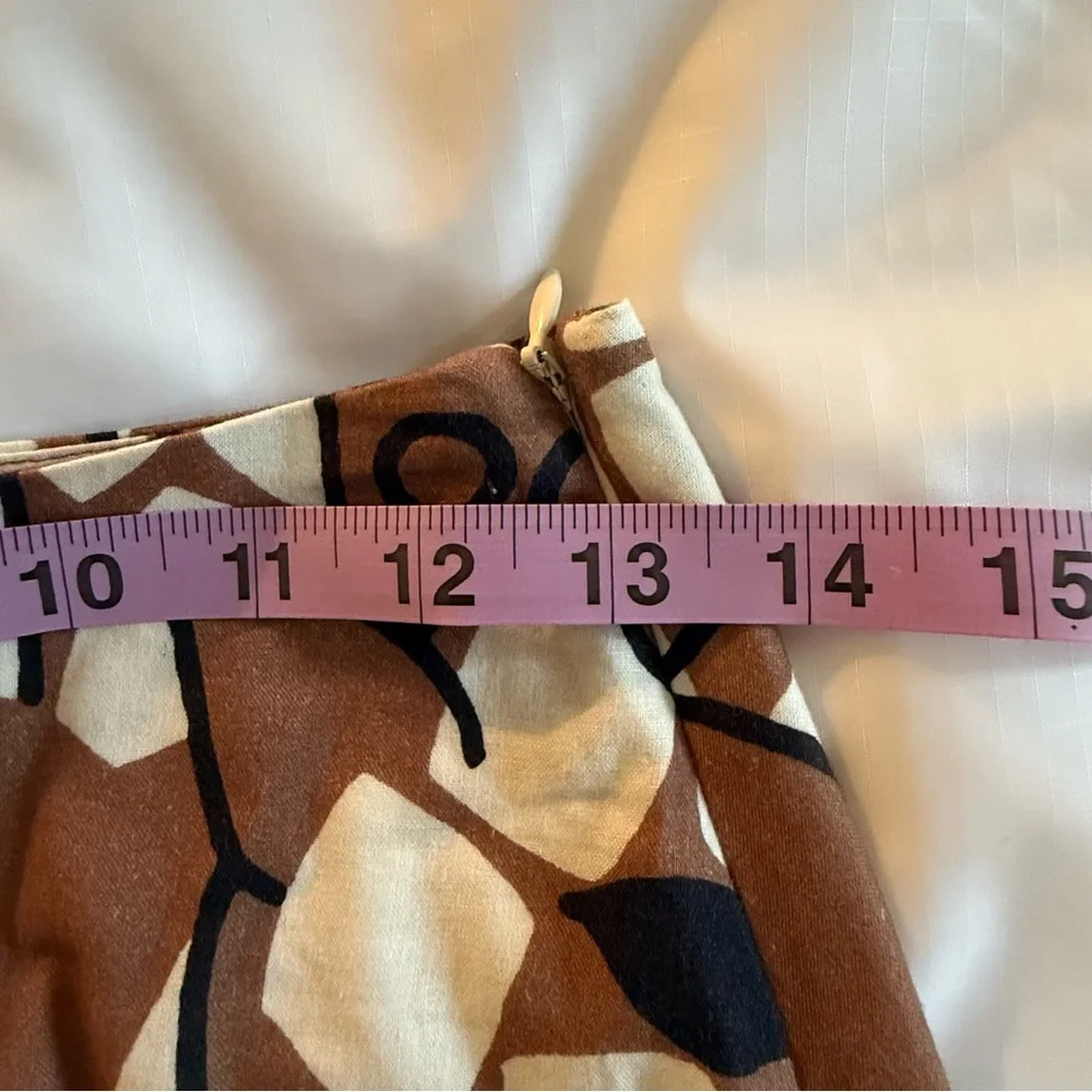 Anthropologie Corey Lynn Calter Laelia A-Line Midi Skirt Giraffe Size 4